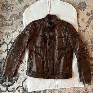 Belstaff Leather Racer Moto Jacket